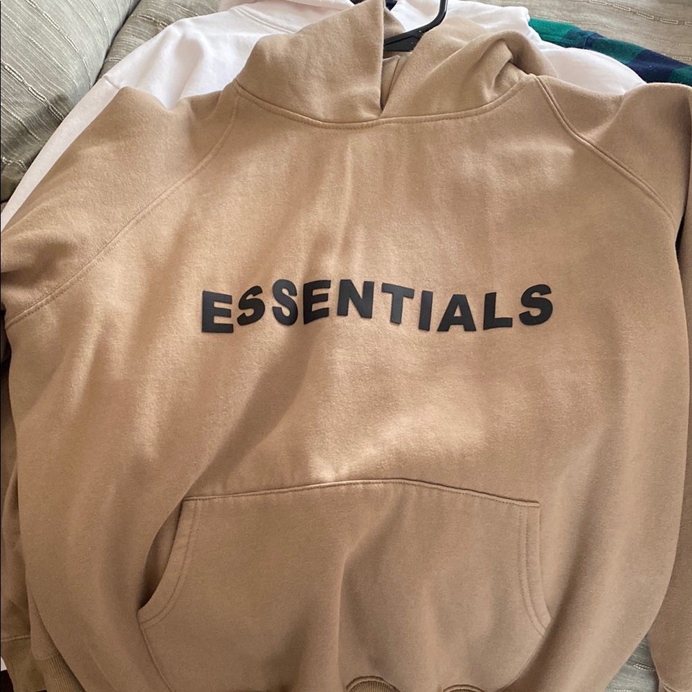 Essentials Beige Hoodie